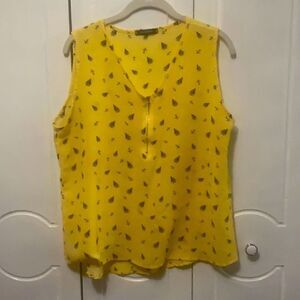 SAGE & VICKY Nautical sleeveless V-neck Top large